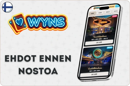 Wyns Casino bonusehdot ja wager-vaatimukset kasinobonuksille
