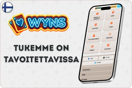 Wyns Casino asiakaspalvelu live chat ja sähköposti suomalaisille